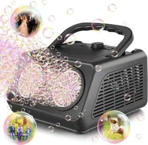 Bubble Machine 2 Bağımsız Kabarcık Motorlu Otomatik Kabarcık Üfleyici Dakikada 30000 Kabarcıklı Çocuklar İçin Bubble Maker 240425