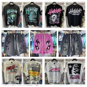 t shirt designer t shirt shorts mens shorts tracksuit designer shorts svarta herrkläder tvättade tyg grafiti bokstäver folie tryck vintage lös montering