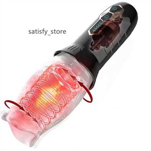 10 Speed Rotating xxx Vibrators for Men Automatic Delay Glans Trainer Real Vagina Male Masturbators Oral Sex Toys For Men%