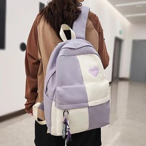 School Bags Lady Cute Waterproof College Bag Girl Travel Student Backpack Fashion Leisure Female Book Laptop Women Nylon