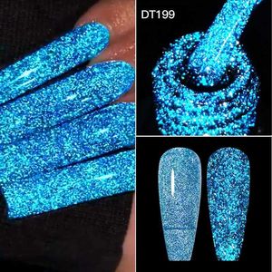 Nagellack möte över 7 ml glitter reflekterande gel nagellack glittrande reflekterande effekt uv led nagelkonst gel semi permanent naglar lack y240425