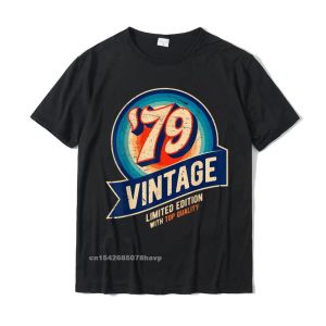 Shirts 1979 Vintage 41st Birthday Retro Graphic Tshirt T Shirt T Shirt Retro Cotton Camisa Casual Men's