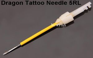 50pcs 5prong Round buckle needles fit on Dragon Tattoo machine for permanent Makeup9903898