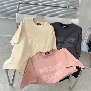 ウェルドーンTシャツデザイナーティーラグジュアリーファッションレディースTシャツブランドレターブレットスクリーン印刷された半袖カジュアルルーズラウンドネックTシャツ