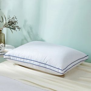 Kudde 1 PC 5 -stjärnigt Hotel White Goose Down Pillows Goose Feather Filling Medium Firm Soft Bed Pillow Twin King Queen Size