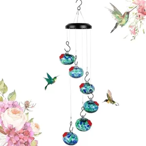 Andere Vogelversorgungen charmante Windspiele Hummingbird Feeder-Lecksofes Metall hängen runde Anti-Fade-Out-Food-Container-Fenster-Werkzeug