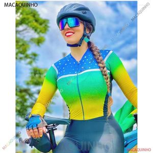 Zestawy wyścigowe w stylu Brazylii Kobieta na rowerze Mała małpa kombinezon kombinezonu MTB