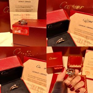 Love 2024 Rings for Women Designer de diamante Ring Jewelry Jewelry Moda Classic Titanium Steel Band Gold Gold Rose Color Tamanho 6-9Q4 Qualidade original