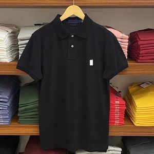 Brand Mens Shorts Polos Tshirts Summer para wielokolorowa haft haftowe luźne okrągłe szyi bawełniane polo
