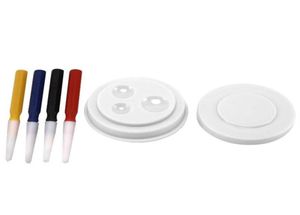 Reparationsverktygssatser Senaste Watch Tool Drop Oiler Set Oil Dish med 4 stycken Oilpin för Watchmaker Reparing266p2890560