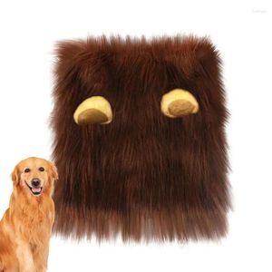 Vestuário para cães trajes de fantasia de trajes engraçados crina com orelhas