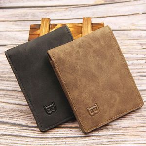 Wallets Business Men Small Money Purses Design Dollar Price Top Thin Wallet With Coin Bag Zipper