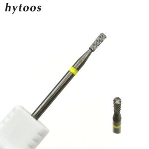 Bits HYTOOS XF Carbide Nail Drill Bits Cuticle Clean Burr Nail Bit Rotary Manicure Cutters Electric Drill Nails Accessories