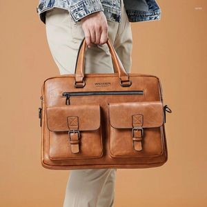 Pastas de pasta para homens para homens bolsas de couro bolsas de laptop bolsas de laptop masculino VINTAGE VINTAGE MESSENGER MENINO MENINO MENINO