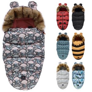 Sacchetti universali sacchetti a pelo per bambini inverno ispessimento borse a fiocchi da passeggino mantengono la nuova coperta calda calda per neonati