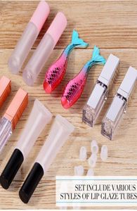 12 Styles Plastic Lip Gloss Tube Diy Lip Gloss Containers Bottle Empty Cosmetic Container Tool Lipgloss Bottle Makeup Organizer2976131
