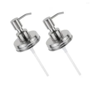 Liquid Soap Dispenser 2 Pcs Kitchen Decor Stainless Steel Lids Pump Drill Bits For Lotion