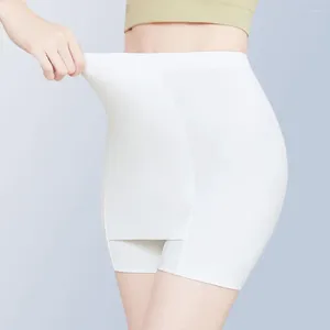 Women's Panties Women Safety Pants High Elasticity Solid Color Seamless Anti-exposure Waist Tummy Control Quick Dry Mini Skirt Inner Shorts