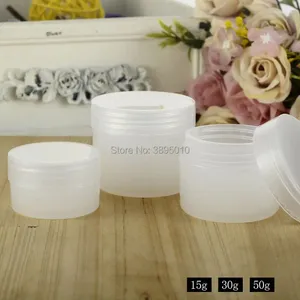 Storage Bottles 15g/30g/50g Empty Transparent PP Cream Bottle Facial Milk Tank Travel Cosmetic Packaging Box F681