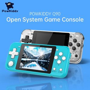 Box Powkidy Q90 Open Source Handheld IPS Screen Retro Rocker Arcade Portable PSP Nostalgic Gamepad 240419