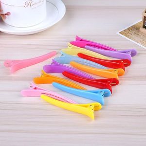 10pcs simples clipe de cabelo de cabelos de resina clipe de pato de plástico grande para mulheres barrettes hair styling tool acessórios de cabelo cabeleireiro cabeleireiro