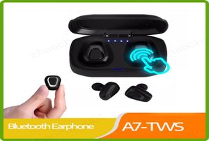 A7 TWS Wireless Bluetooth fone de aparelho de aparelho de aparelho de aparelho de estéreo Hands Sport Bluetooth Earpod para Xiaomi Huawei Telefone PK I10 TWS X2T8201191