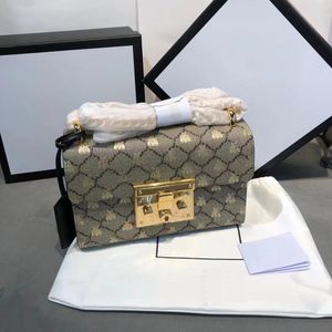 Luxurys väskor modedesigners Womens Quality Crossbody Flap tryckt handväska kedjor damer axelväska handväska månsken skattlåda koppling handväskor.