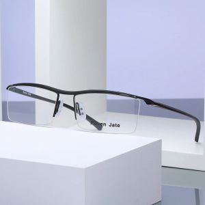 Rahmen Browline Halb Rim Alloy Metall Brillen Rahmen für Männer Brillen Mode coole optische Brillenmann Brille verschreibungspflichtiger Rahmen