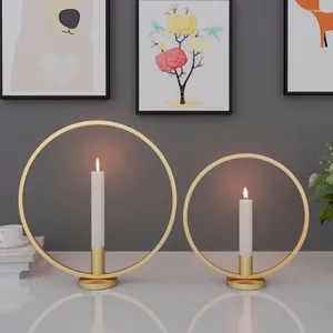 Держатели свечей современное искусство 3D стены держатель Metal Vintage Hold Geometric Candlestick Ремесла домашний декор