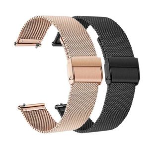 Titta på band Samsung Galaxy Watch 3 rostfritt stålband 20mm 22mm för smartwatch samsung galaxklocka 3 45mm 41mm rem 240424