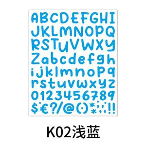 D2CT TATTOO Transfer 2PCS 26 Alphabet A-Z Cartoon Planner Stickers Waterproof Kolny kreatywny DIY Number Naklejka dla dzieci Laptopa 240427