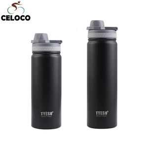 530/750ml Portable Thermos Bottle Stainless Steel Cycling Bicycle Water Bottle Gym Sports Large Water Bottle Travel Water Bottle 240416