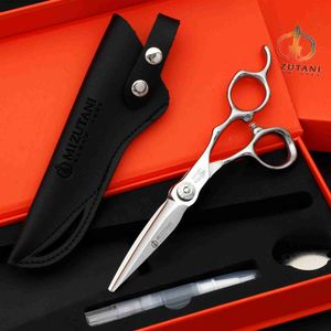Nożyczki do włosów Mizutani 6,0-6,7 cali fryzjer Profesjonalny stał fryzjer 440C stalowy zestaw fryzjerski Q240426
