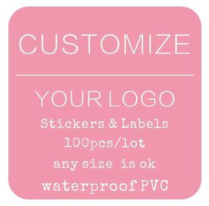 Tattoo Transfer Customized square stickers customized wedding labels gift labels promotional stores brand packaging stickers waterproof PVC 240426