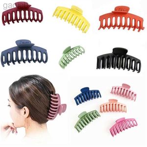 Hair Clips Barrettes Hot sale solid color claw clip big hair clip crab hair claw bath clip ponytail clip ladies and girls hair accessories gifts 240426