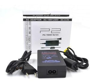 EU US Plug AC Adapter Charger Cord Cable Power Supply for PS2 Slim 70000 Series with Retail Box6042341