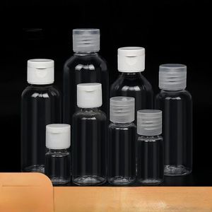 Новый 1pcs Portable Travel Bottle 100 мл Пластиковые прозрачные бутылки для шампуня для подъездных бутылок косметический контейнер для прозрачного