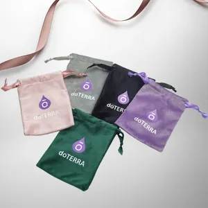 Storage Bags Velvet Essential Oil Case For DoTERRA Drawstring Bag Vials Small Cloth Portable Travel Gift Accessories