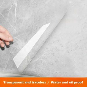 G8NR Tatuagem Transferência de óleo Provo de cozinha adesivo de cozinha transparente Alta temperatura de parede de parede fogão de proteção de parede Filme de fogão a gás 240427
