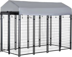 Cat Carriers Crates House 8x 4x 6dog Playpen na zewnątrz długopis z zamkniętą drzwią do drzwi wodoodpornych odpowiednich dla średnich i dużych psów 240426