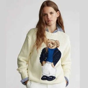 RL Sweaters Fomen Sweater Polos Bear Sweater Winter Soft Basic Women Pellover Cotton Rl Bear тянет модные вязаные джампер -сатеры de mujer 2210078a6v