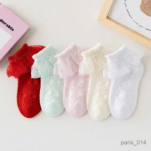 Kids Socks Ladka 5Pairs/set Kids Girls Socks Lace Ruffle Princess Summer Thin Mesh Childrens Socks Cotton Toddler Baby Girl Sock 1-12Y