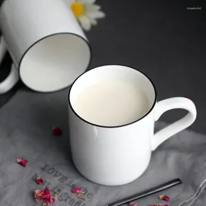 Canecas estilos nórdicos caneca simples de moda criativa copo de água branco e xícaras