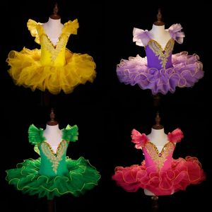 Bambini per bambini ballerina balletto tutu abito da ballo bambini canola lago costumi abbigliamento per adolescenti