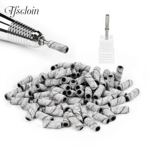 Bits mini faixas de lixamento de unhas de zebra para 3,1 mm de mandril 80/120/180/240 Grit Electric Manicure Bits