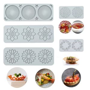 Stampi 23 stili Floro fogliare design rotondo in silicone torta in pizzo di decorazione di decorazioni del bordo decorazione del bordo decorazione in pizzo cucina da cucina da cucina strumento