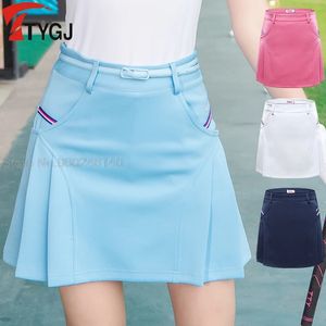 PGM Golf Apparel Женщины короткая юбка Женская летняя спортивная юбка для спортивной юбки для девушки с антипрофильной плиссированной юбкой короткое платье xs-xxl 240422