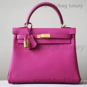 10a de qualidade feita artesanal designer de luxo Epsom couro bolsa de couro luxo clássico moda feminina bolsa de couro de costa