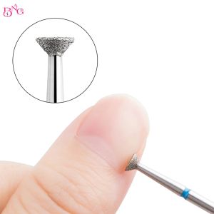 Bitar diamant nagelborrbitar nagelband rena skär för manikyrgelgelöverflöd avlägsnande av roterande burrs elektrisk nagelbit för pedikyrverktyg