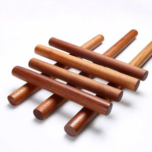 new Natural Unpainted Ebony Rolling Pin Kitchen Household Solid Wood Flour Free Rolling Pin Rolling Pin Dough Roller Wooden for Natural